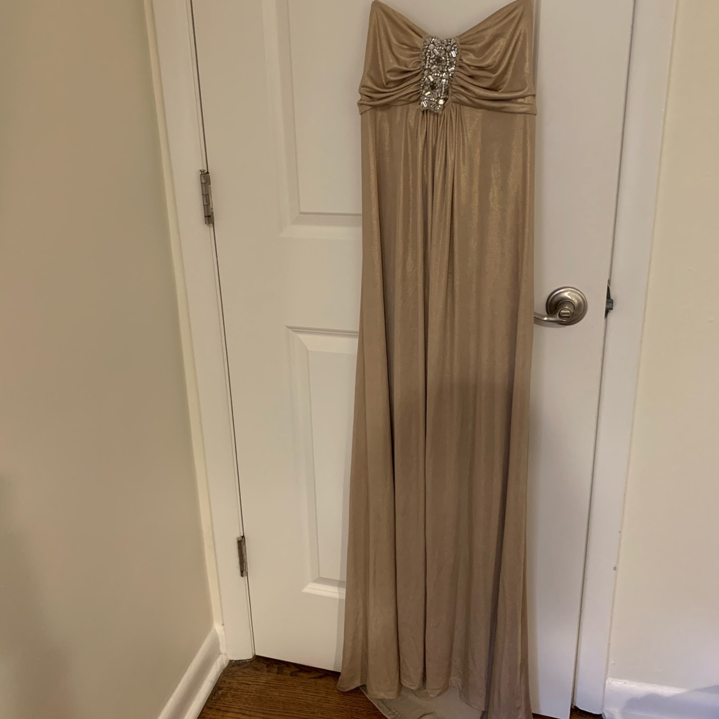 Gold Gown By Allen Schwartz